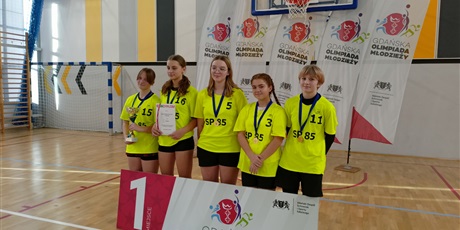 Powiększ grafikę: Portret 5 dziewczynek z naszej szkoły, które zdobyły 1 miejsce w rozgrywkach ze złotymi medalami i zwycięskim dyplomem