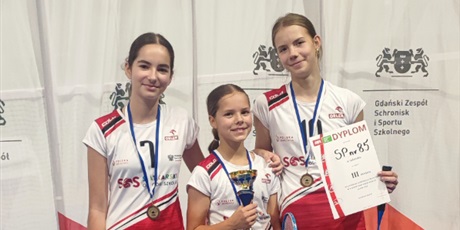 III miejsce w Drużynowych Mistrzostwach Gdańska w Badmintonie