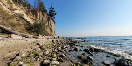 Powiększ grafikę: Skarpa na plaży w Gdyni Orłowie