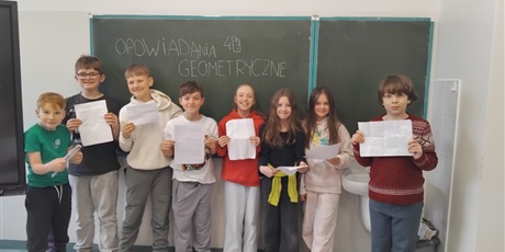 Opowiadania geometryczne uczniów o poznanych figurach