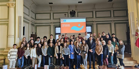 Powiększ grafikę: Wizyta partnerów z Estonii, Niemiec, Włoch, Irlandii i Hiszpanii w ramach projektu Erasmus+